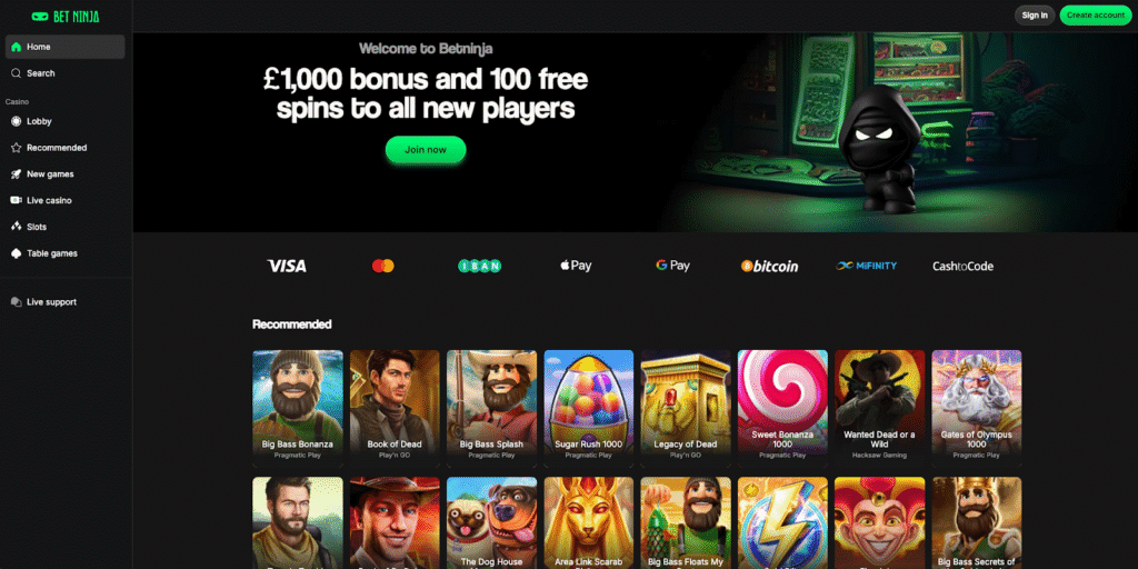 Bet Ninja - Best USA Casino For High Rollers